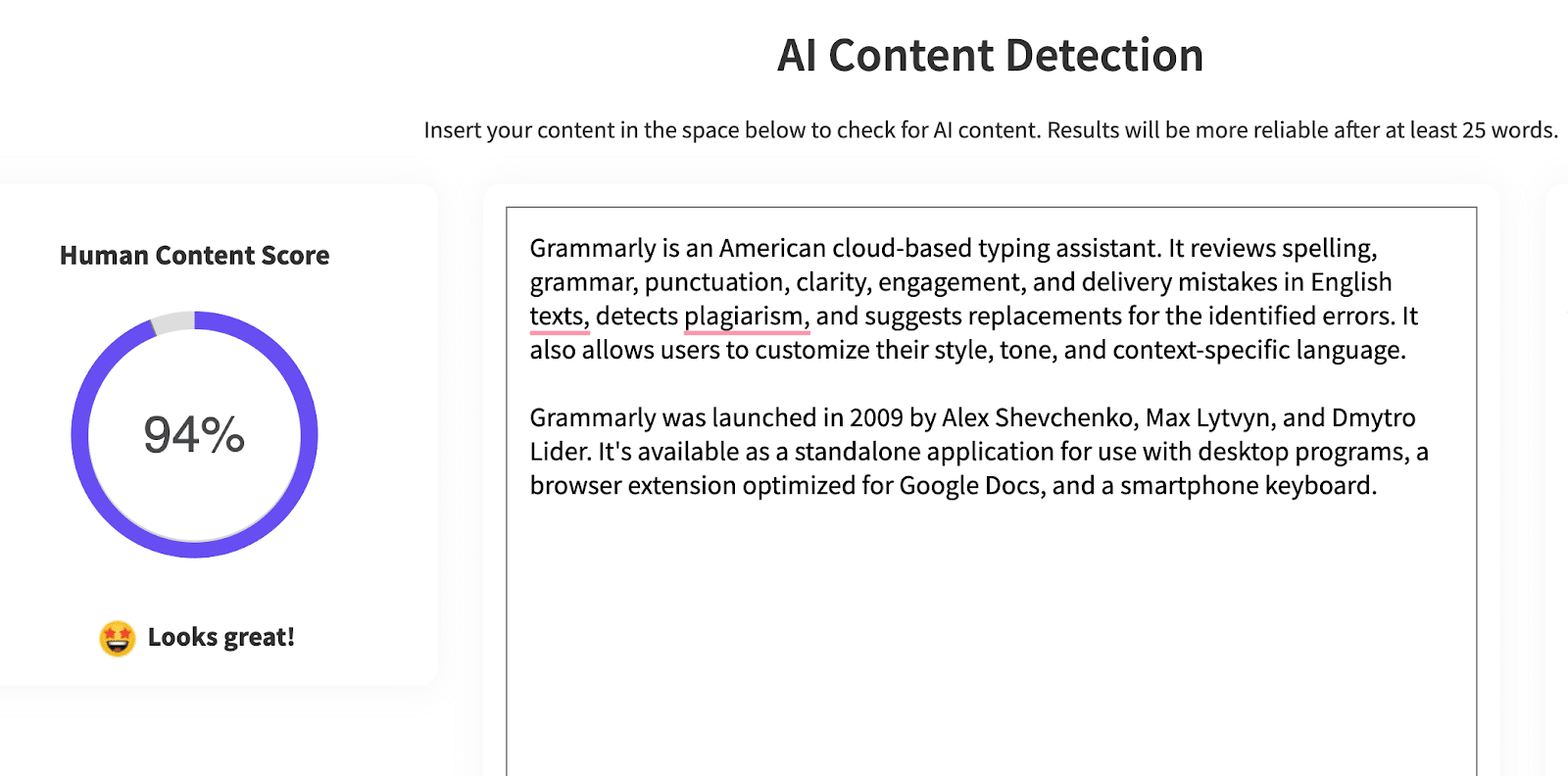 SaaS tools for content editors: AI Content Detection
