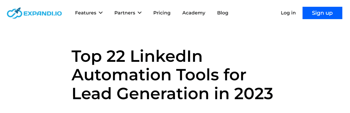 Quoleady's client blog post - Top 22 LinkedIn automation tools for lead generation in 2023