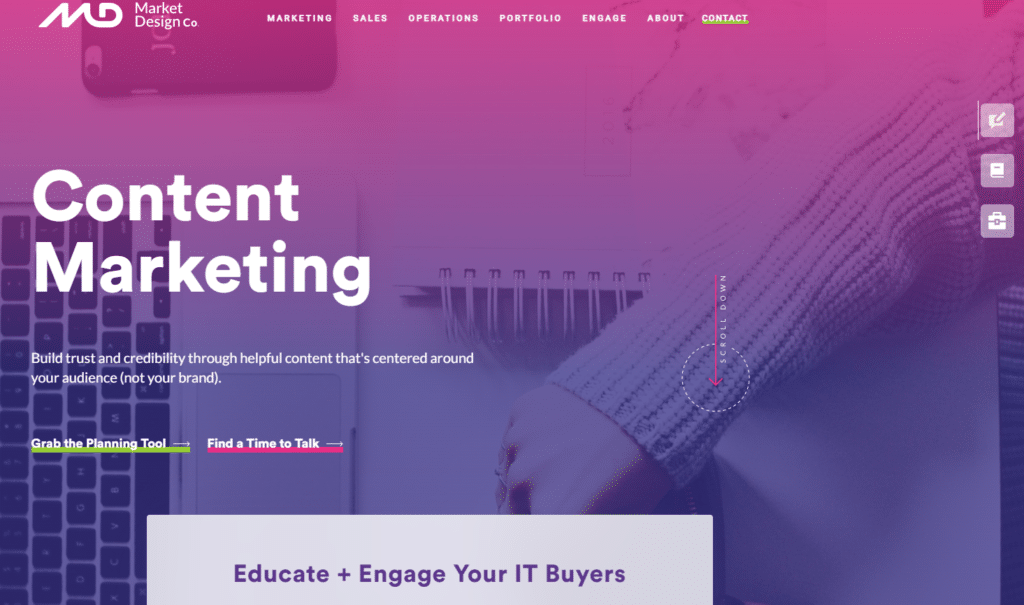 MarketDesign Consulting content marketing packages