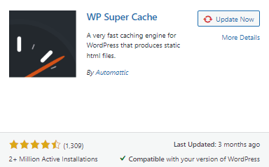 WP super cache
