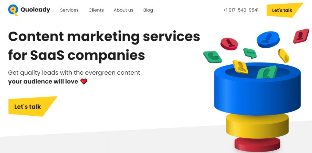 SaaS content marketing agency