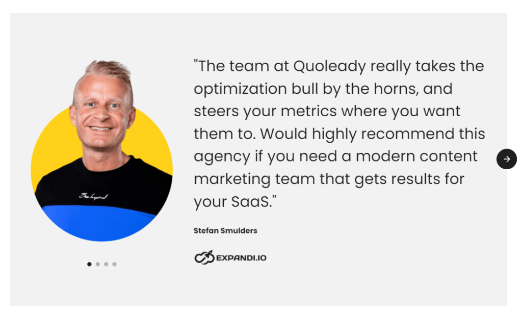 Quoleady client review
