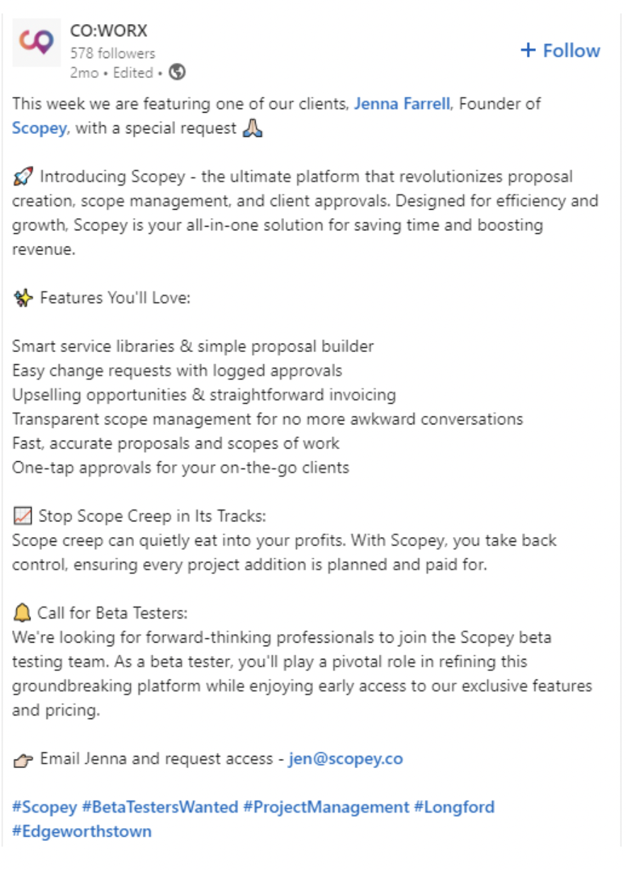 How to find beta testers on LinkedIn