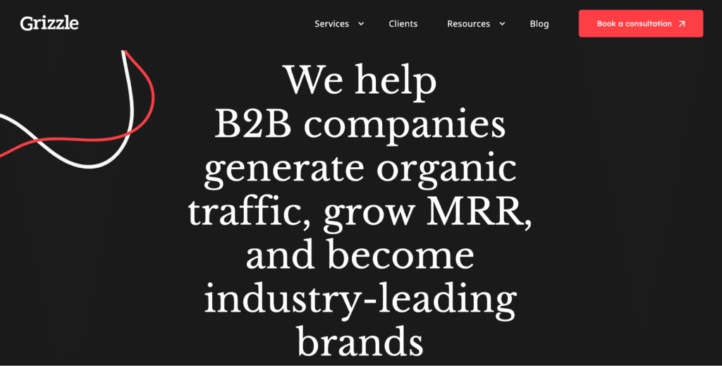 B2B content marketing agency: Grizzle