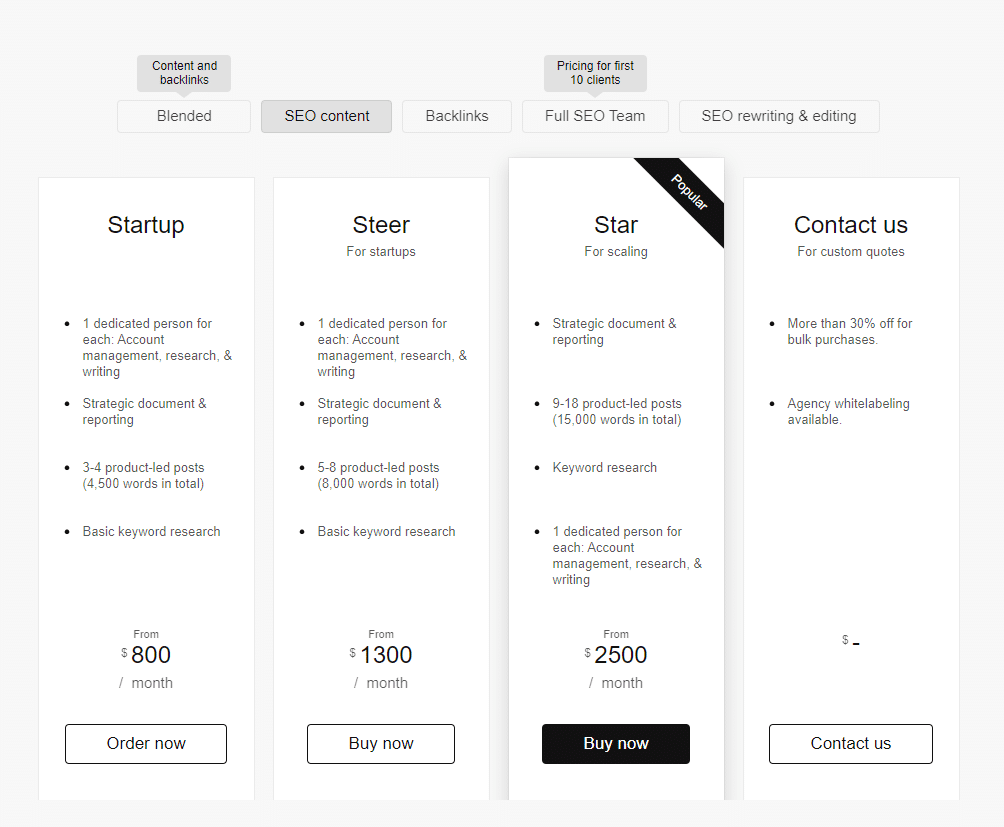 Embarque pricing