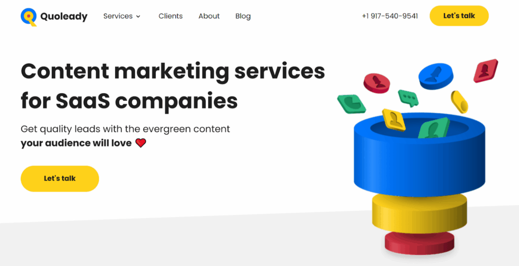 Quoleady saas marketing