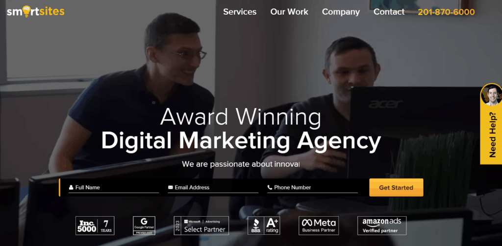 SmartSites growth marketing firm, digital marketing for exponential growth with growth hacking