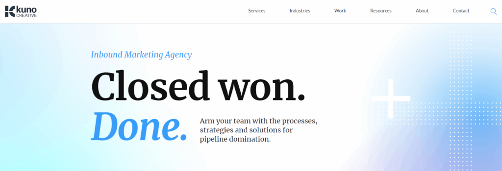 Kuno Creative full-service inbound marketing agency, B2B marketing