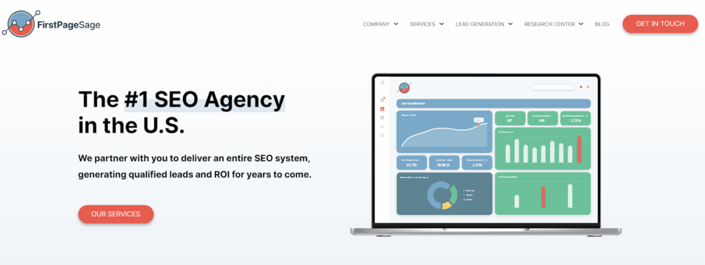 First Sage Page SaaS SEO consulting