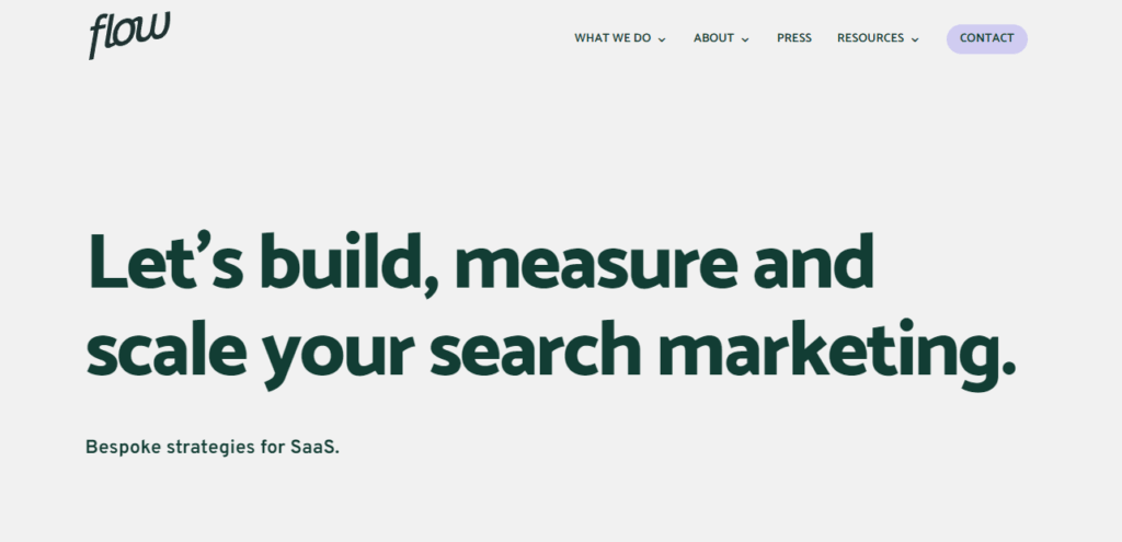 Flow SEO SaaS SEO consulting