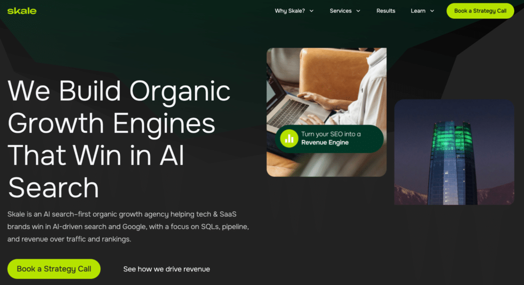 Skale is a B2B SaaS SEO agency