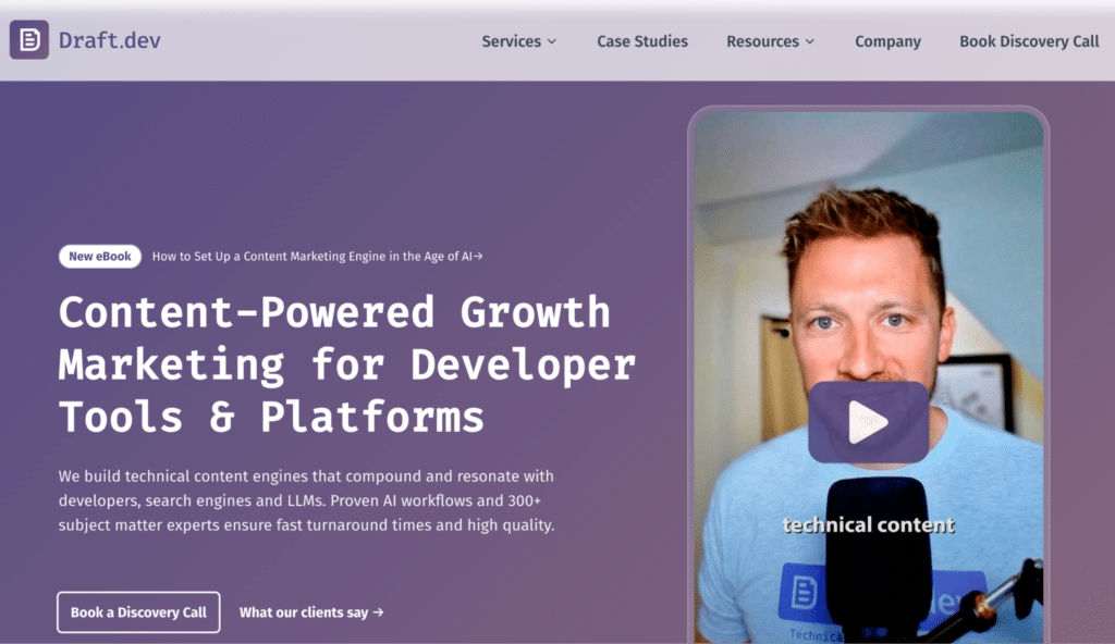 Draft.dev tech b2b saas agency