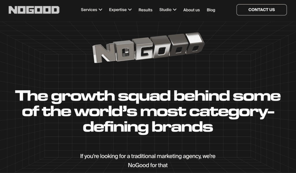 NoGood is a full-stack, AI-native growth marketing agency