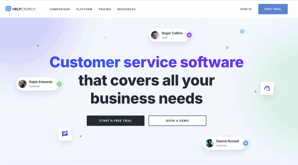 HelpCrunch (for AI-powered customer support and engagement)