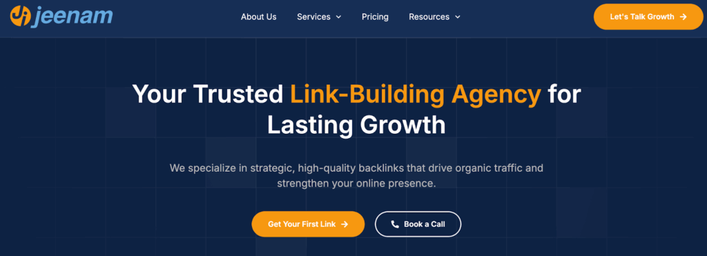 Jeenam link-building agency