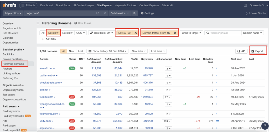 competitor research for SaaS clients