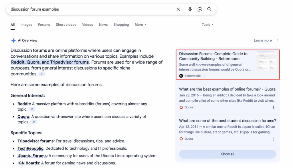 Quoleady client featured in Google AI Overviews