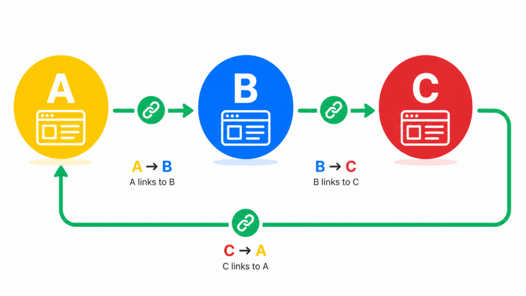 ABC link exchanges process