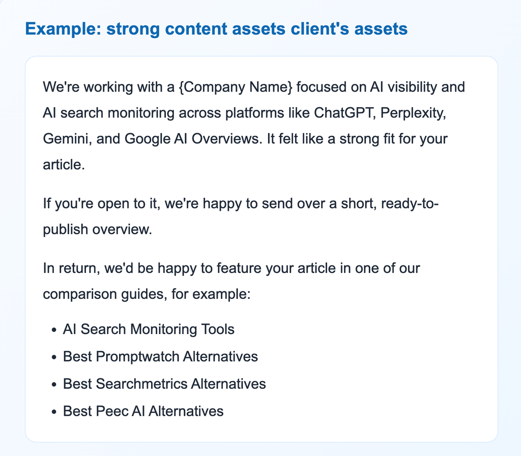 Approach 2: strong content assets